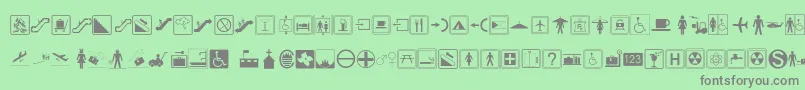 Шрифт Signso – серые шрифты на зелёном фоне