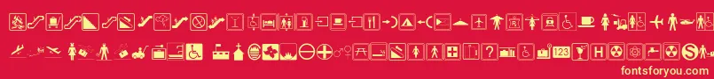 Signso Font – Yellow Fonts on Red Background