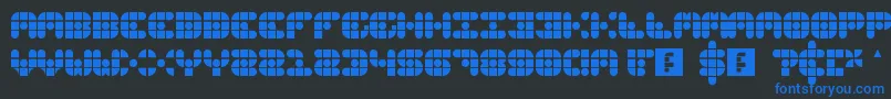 Weitere Informationen zur GridderSoft-Schriftart GridderSoft-Schriftart – Blaue Schriften auf schwarzem Hintergrund