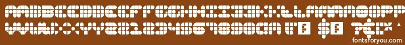 GridderSoft Font – White Fonts on Brown Background