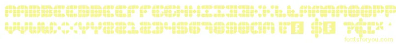 GridderSoft Font – Yellow Fonts on White Background