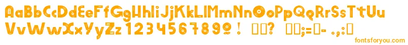AmvinylHeavy Font – Orange Fonts on White Background