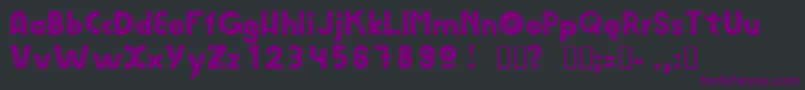 AmvinylHeavy Font – Purple Fonts on Black Background