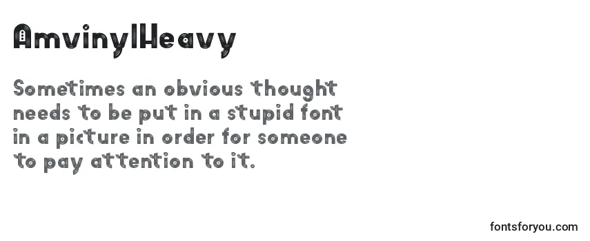 AmvinylHeavy Font