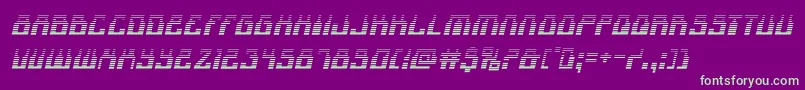 1968odysseygradital Font – Green Fonts on Purple Background