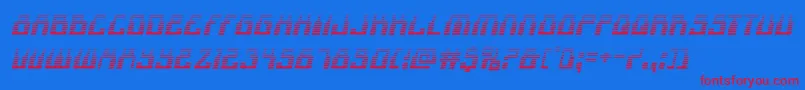 1968odysseygradital Font – Red Fonts on Blue Background