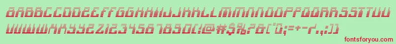 1968odysseygradital Font – Red Fonts on Green Background