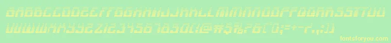 1968odysseygradital Font – Yellow Fonts on Green Background