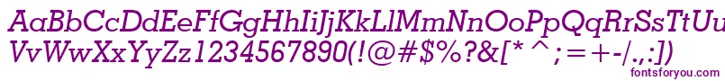 GeometricSlabserif703MediumItalicBt Font – Purple Fonts