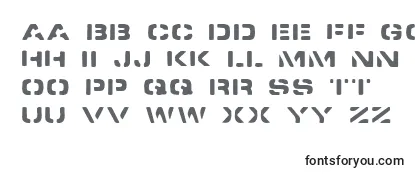 SpacedockStencil Font