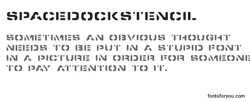 Обзор шрифта SpacedockStencil
