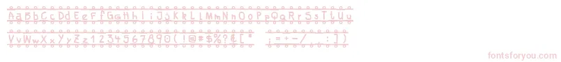 FeBanner Font – Pink Fonts on White Background