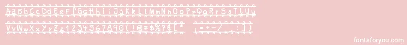 フォントFeBanner – ピンクの背景に白い文字