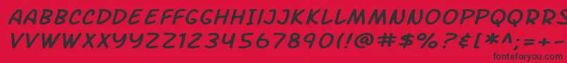 Подробнее о шрифте SfArchRivalExtendedItalic Шрифт SfArchRivalExtendedItalic – чёрные шрифты на красном фоне