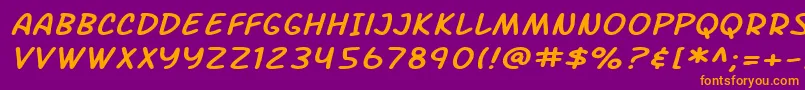 En savoir plus sur la police SfArchRivalExtendedItalic Police SfArchRivalExtendedItalic – polices orange sur fond violet
