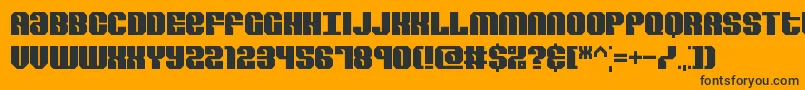 RevertBrk Font – Black Fonts on Orange Background