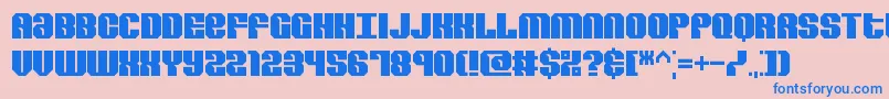 RevertBrk Font – Blue Fonts on Pink Background