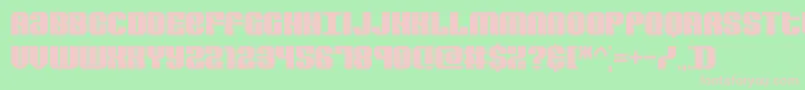 RevertBrk Font – Pink Fonts on Green Background