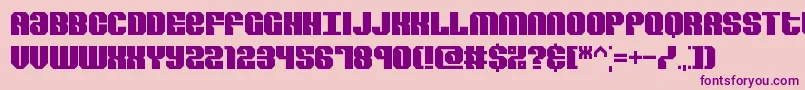 RevertBrk Font – Purple Fonts on Pink Background