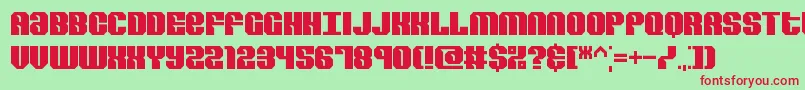 RevertBrk Font – Red Fonts on Green Background