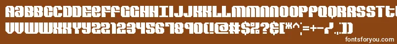 RevertBrk Font – White Fonts on Brown Background