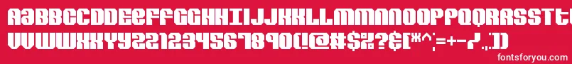 Шрифт RevertBrk – белые шрифты на красном фоне