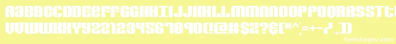 RevertBrk Font – White Fonts on Yellow Background