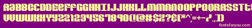 RevertBrk Font – Yellow Fonts on Purple Background