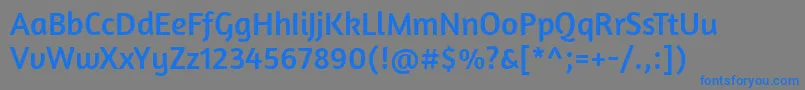 AmaranthRegular-fontti – siniset fontit harmaalla taustalla