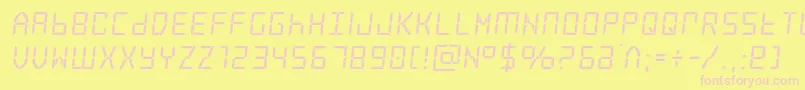 Frozencrystal Font – Pink Fonts on Yellow Background