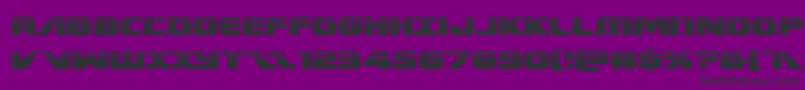 Federalescorthalf Font – Black Fonts on Purple Background