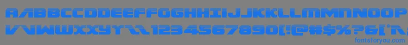 Federalescorthalf Font – Blue Fonts on Gray Background