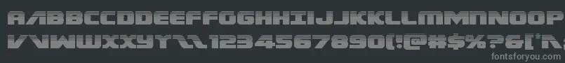 Federalescorthalf Font – Gray Fonts on Black Background