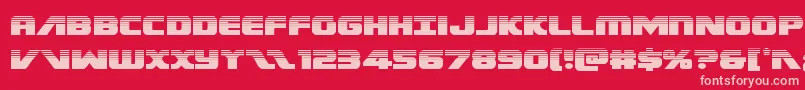Federalescorthalf Font – Pink Fonts on Red Background