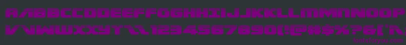 Federalescorthalf Font – Purple Fonts on Black Background