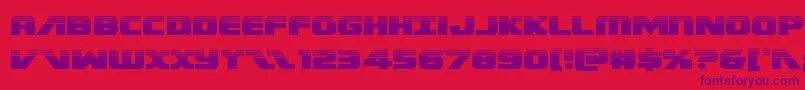 Шрифт Federalescorthalf – фиолетовые шрифты на красном фоне