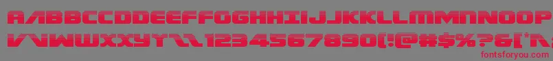 Federalescorthalf Font – Red Fonts on Gray Background