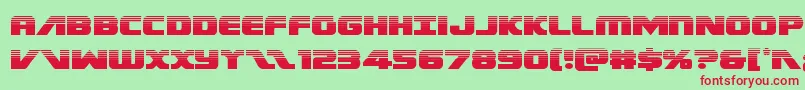 Federalescorthalf Font – Red Fonts on Green Background