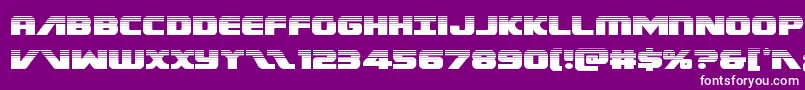 Federalescorthalf Font – White Fonts on Purple Background