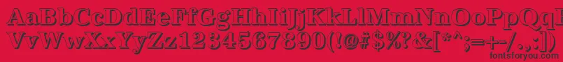 AntiquashBold Font – Black Fonts on Red Background