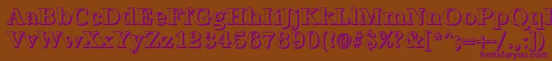 AntiquashBold Font – Purple Fonts on Brown Background