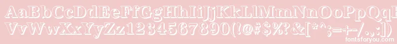 AntiquashBold Font – White Fonts on Pink Background