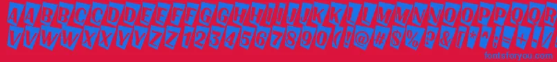 AAlbionictitulcmtw Font – Blue Fonts on Red Background