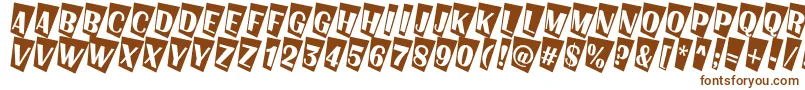 フォントAAlbionictitulcmtw – 茶色のフォント
