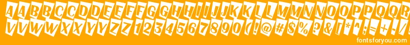 AAlbionictitulcmtw Font – White Fonts on Orange Background