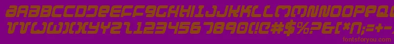 Exedorecondi Font – Brown Fonts on Purple Background