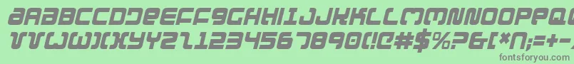 Exedorecondi Font – Gray Fonts on Green Background