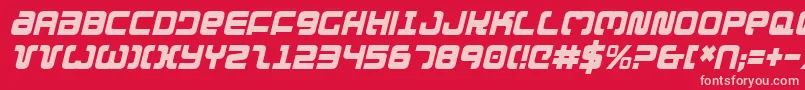 Exedorecondi Font – Pink Fonts on Red Background
