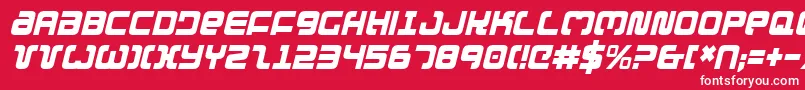 Exedorecondi Font – White Fonts on Red Background