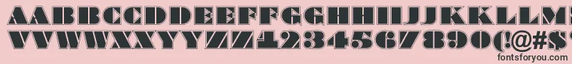 ABraggatitulgr Font – Black Fonts on Pink Background